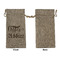 Coffee Addict Large Burlap Gift Bags - Front Approval