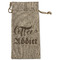 Coffee Addict Large Burlap Gift Bag - Front