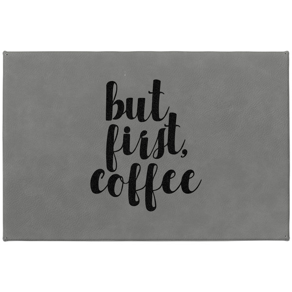 Coffee Addict Large Engraved Gift Box with Leather Lid - Approval