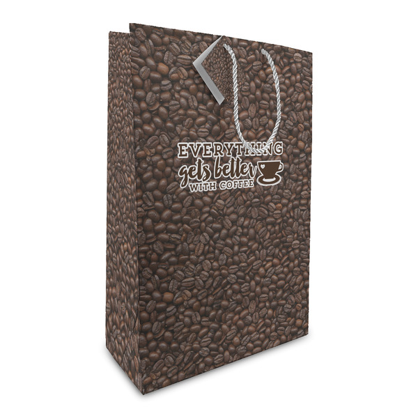 Custom Coffee Addict Large Gift Bag