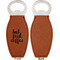 Coffee Addict Leather Bar Bottle Opener - Front and Back (single sided)
