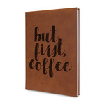 Coffee Addict Leather Sketchbook - Small - Single Sided