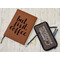 Coffee Addict Leather Sketchbook - Small - Single Sided - In Context