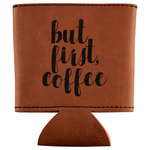 Coffee Addict Leatherette Can Sleeve