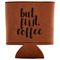 Coffee Addict Leatherette Can Sleeve - Flat