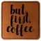 Coffee Addict Leatherette Patches - Square