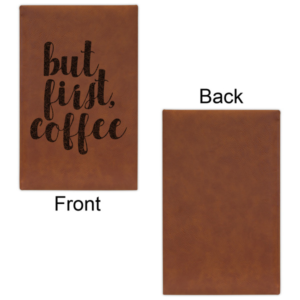 Coffee Addict Leatherette Sketchbooks - Small - Single Sided - Front & Back View