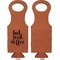 Coffee Addict Leatherette Wine Tote Single Sided - Front and Back