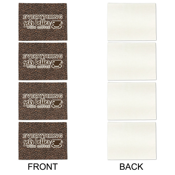 Coffee Addict Linen Placemat - APPROVAL Set of 4 (single sided)