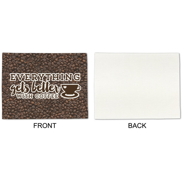Coffee Addict Linen Placemat - APPROVAL Single (single sided)