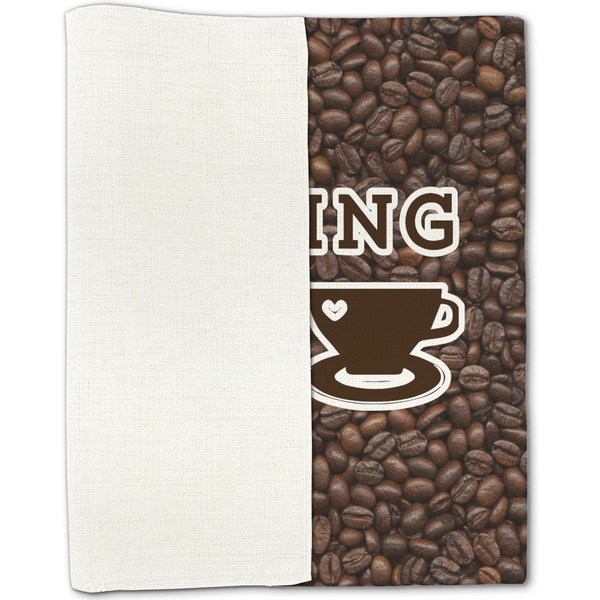 Coffee Addict Linen Placemat - Folded Half