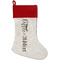 Coffee Addict Linen Stockings w/ Red Cuff - Front