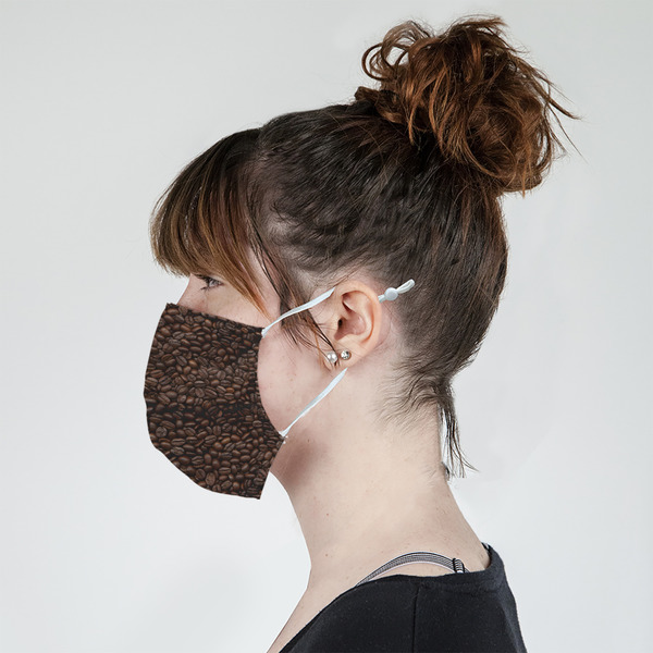 Coffee Addict Mask - Side View on Girl