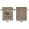 Coffee Addict Medium Burlap Gift Bag - Front Approval