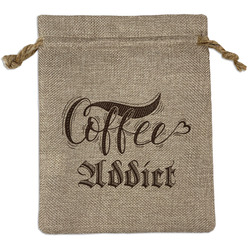 Coffee Addict Burlap Gift Bag