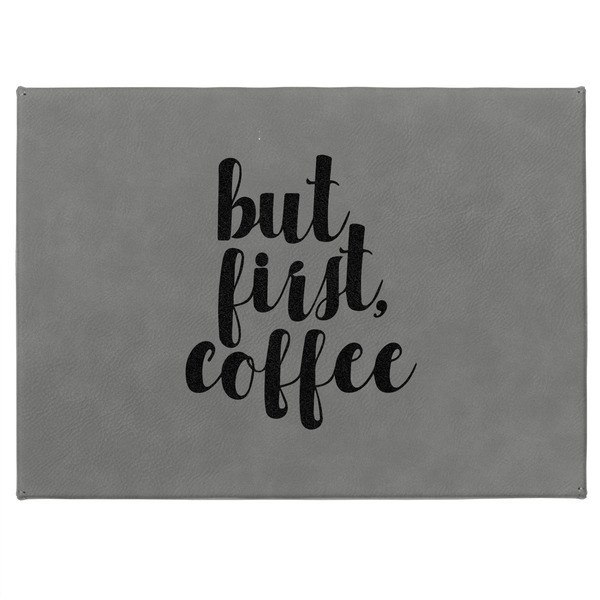 Coffee Addict Medium Gift Box with Engraved Leather Lid - Approval