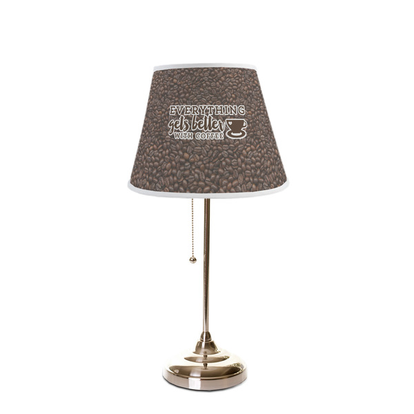Coffee Addict Poly Film Empire Lampshade - On Stand