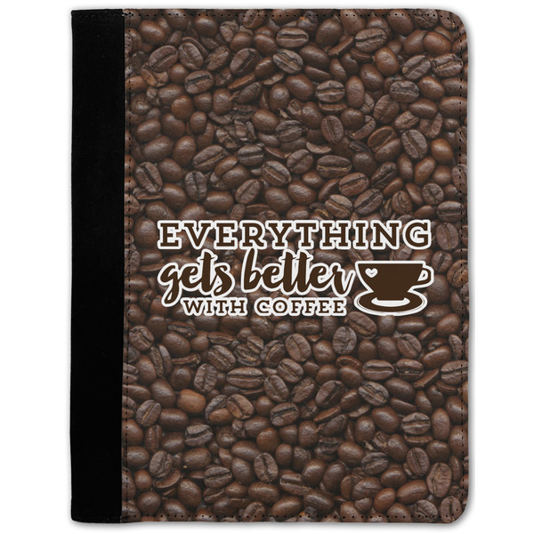 Custom Coffee Addict Notebook Padfolio - Medium