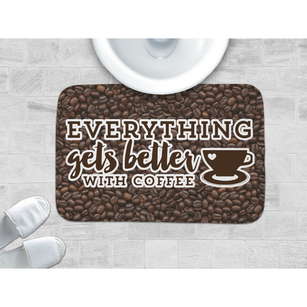Coffee Addict Memory Foam Bath Mat - LIFESTYLE 34x21