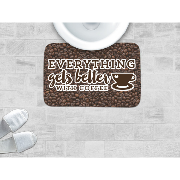 Coffee Addict Memory Foam Bath Mat - LIFESTYLE