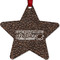 Coffee Addict Metal Star Ornament - Front