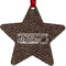 Coffee Addict Metal Star Ornament - Double Sided