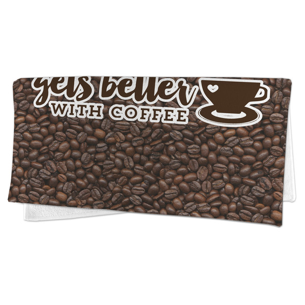 Coffee Addict Microfiber Dish Rag - FOLDED (half)