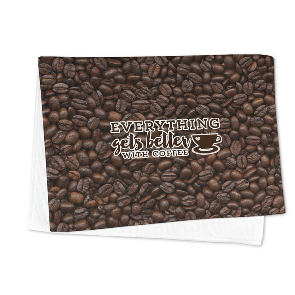 Coffee Addict Microfiber Dish Towel - FOLDED HALF