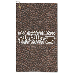 Coffee Addict Microfiber Golf Towel - Large