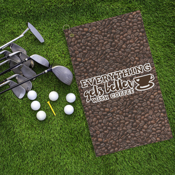 Coffee Addict Microfiber Golf Towels - LIFESTYLE