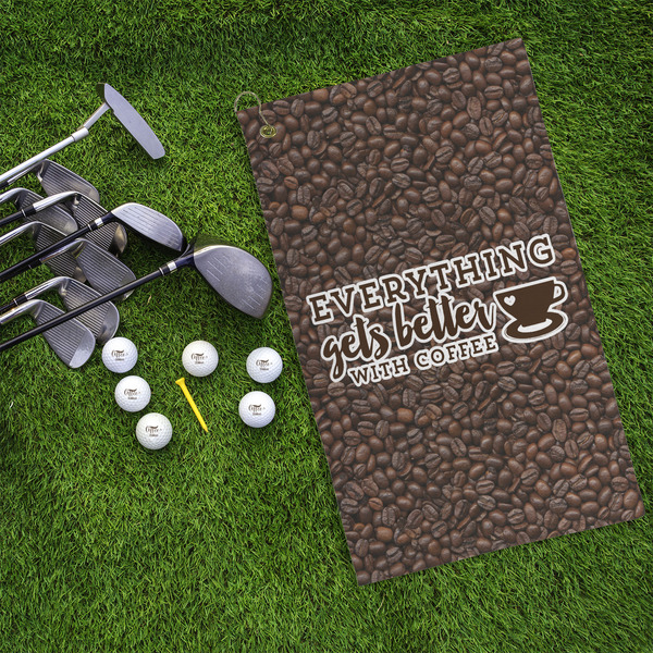 Coffee Addict Microfiber Golf Towels - LIFESTYLE