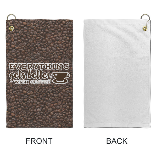 Coffee Addict Microfiber Golf Towels - Small - APPROVAL
