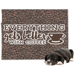 Coffee Addict Dog Blanket - Large (Personalized)