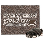Coffee Addict Dog Blanket (Personalized)