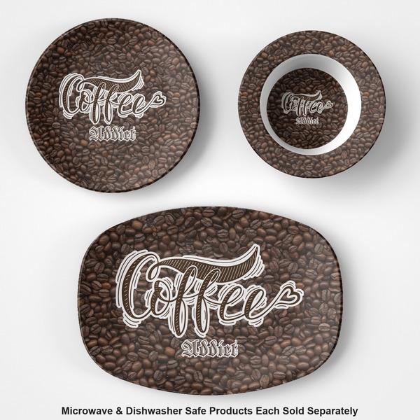 Coffee Addict Microwave & Dishwasher Safe CP Plastic Dishware - Group