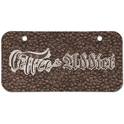 Coffee Addict Mini/Bicycle License Plate (2 Holes)