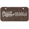 Coffee Addict Mini Bicycle License Plate - Two Holes