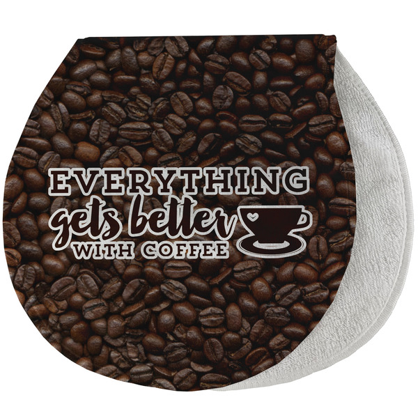 Custom Coffee Addict Burp Pad - Velour