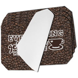 Coffee Addict Dining Table Mat - Octagon - Set of 4 (Single-Sided)