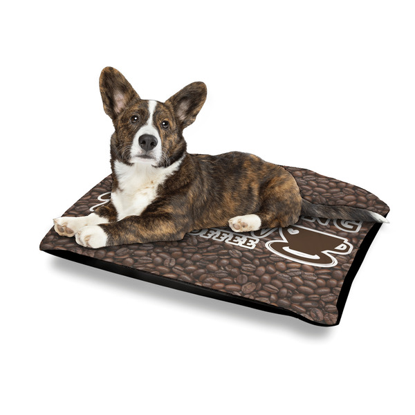 Coffee Addict Outdoor Dog Beds - Medium - IN CONTEXT