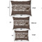 Coffee Addict Outdoor Dog Beds - SIZE CHART