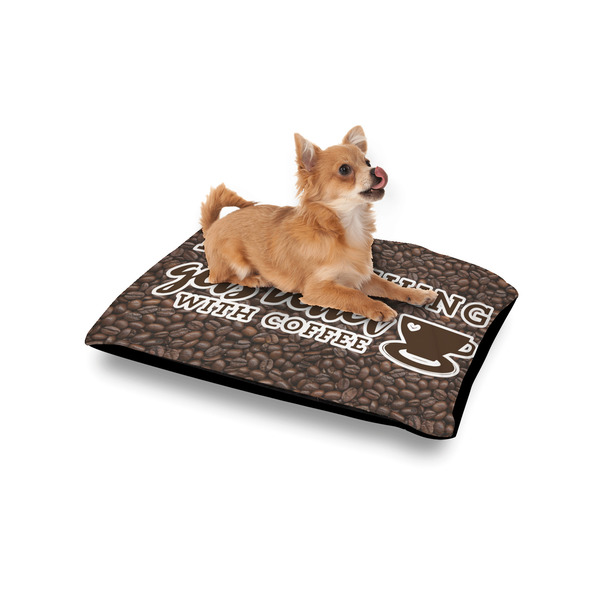Coffee Addict Outdoor Dog Beds - Small - IN CONTEXT
