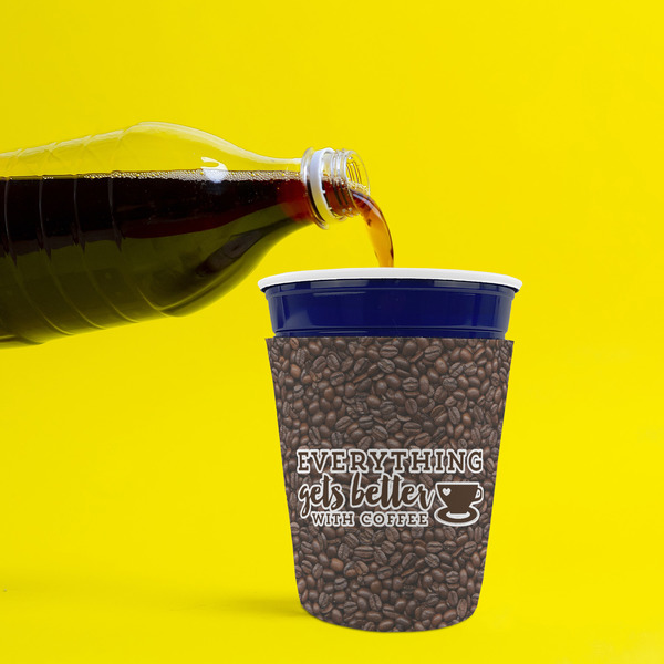Coffee Addict Party Cup Sleeves - without bottom - Lifestyle