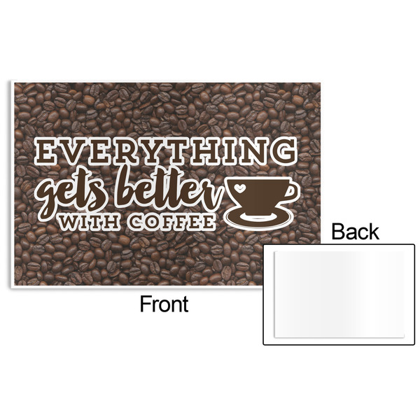 Coffee Addict Disposable Paper Placemat - Front & Back