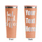 Coffee Addict Peach RTIC Everyday Tumbler - 28 oz. - Front and Back