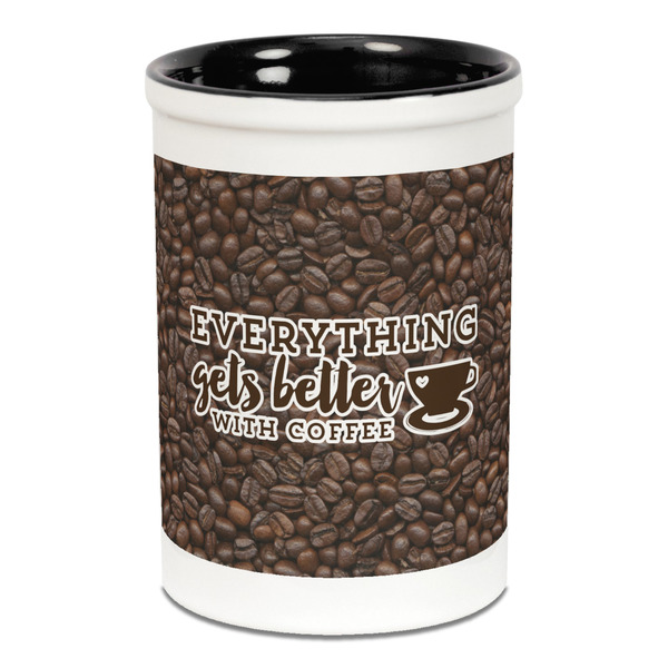 Coffee Addict Pencil Holder - Black