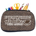 Coffee Addict Neoprene Pencil Case - Medium