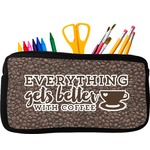 Coffee Addict Neoprene Pencil Case - Small