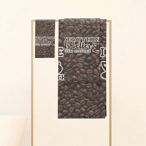 Coffee Addict Personalized Towel Set