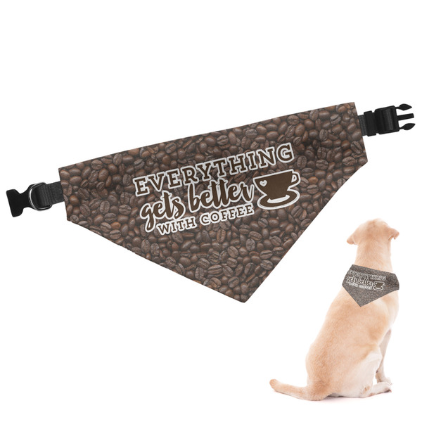 Custom Coffee Addict Dog Bandana (Personalized)